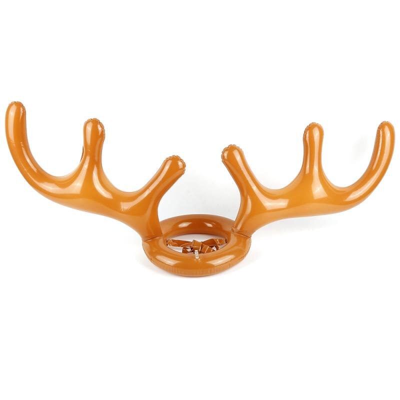Opblaasbare Kerstman Grappig Rendier Antler Herten Hoofd Hoed Ring Toss Kerstvakantie Party Game Speelgoed Voor Kind speelgoed