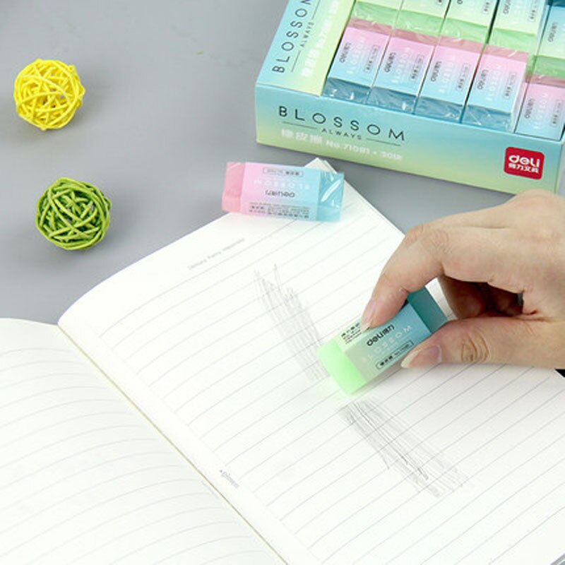 Bonbons dégradé gomme doux Durable Flexible Cube mignon couleur crayon gommes en caoutchouc pour les enfants de l'école gelée couleur crayon gommes