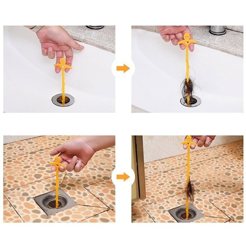 Bathroom Sink Pipe Drain Cleaner Hair Sewer Filter Drain Cleaners