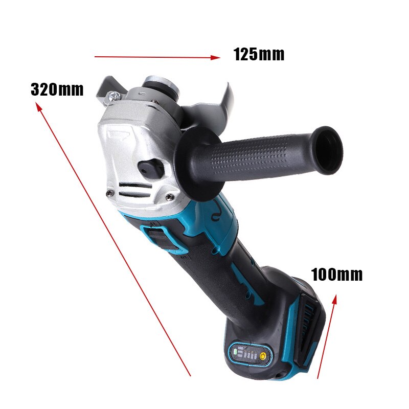 125mm/100mm Brushless Cordless Angle Grinder 4 Variable Speed Electric Grinding Machine DIY Power Tools For Makita 18V Battery