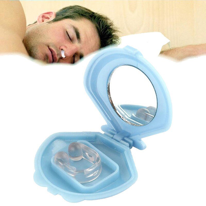 Soft Silicon Anti Snurken Neusklem Gratis Size Snore Stopper Apparaat Gezondheid Mooie Slapen Aids Neus Strips met Kleine Spiegel
