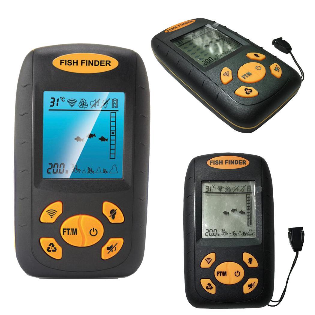 Portable Water Depth Temperature Fishing Fish for amateur and fishermen. Finder Fishfinder
