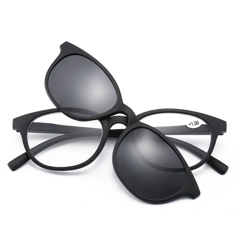 +1.0 ~ +3.5 gepolariseerde magnetische presbyopie zonnebril clip magneet gespiegelde clip op bril mannen flip leesbril vrouwen optische