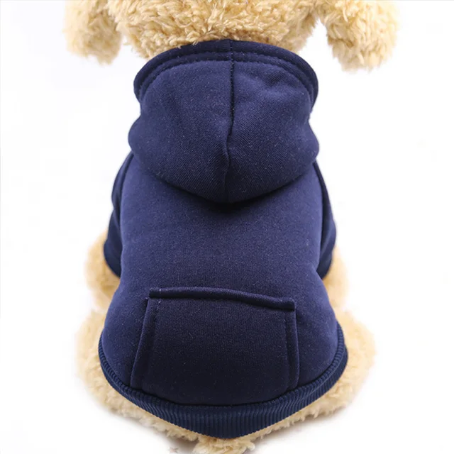 Sällskapsdjur hundkläder för små hundar kläder varma kläder för hundar kappa valp outfit husdjur kläder för stor hund hoodies chihuahua 45: Xs / Svart
