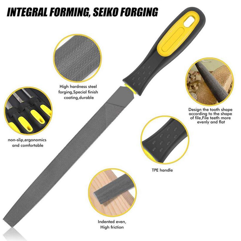 19PCS Metal File Set Needle Files Steel Brush Heavy Duty Carbon Steel Files Sharpening Tool For Woodwork Hand Sanding