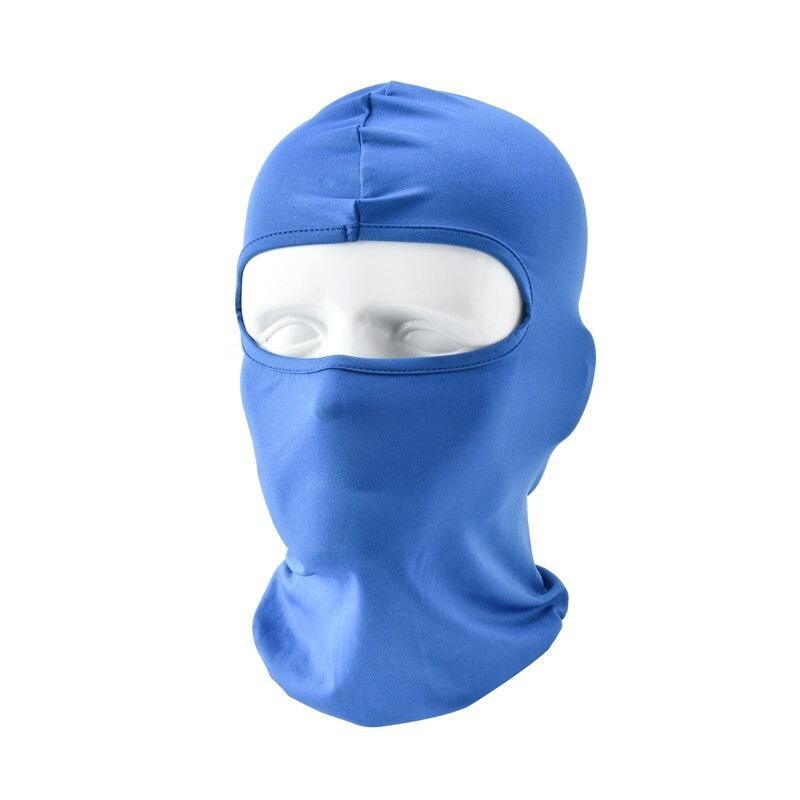 Motorcycle Men's Balaclava Winter Scarves Windproof Breathable Cycling Ski Biker Shield Helmet Woman Full Face Cover Neck Warmer: Blue
