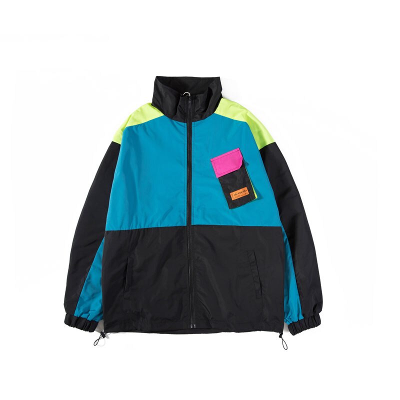 KENAIJING Varsity - chamarra bomber de béisbol para mujer, estilo clásico, unisex, con patchwork, estilo hipster