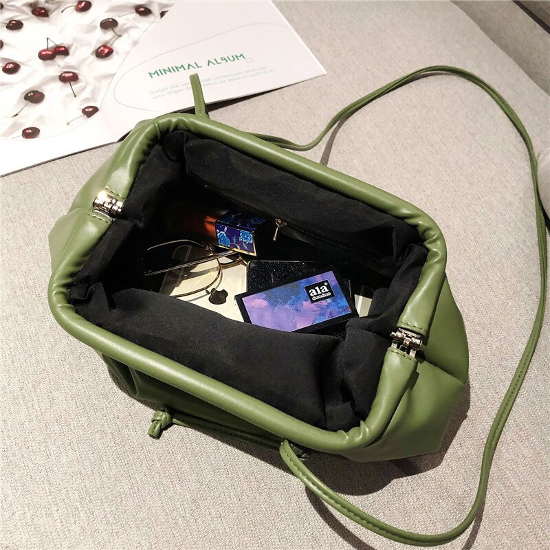 Bags for women Handbag Cloud bag Leather Lady Single Shoulder Dumpling Bag Wrinkle bag Messenger Bag bolsa