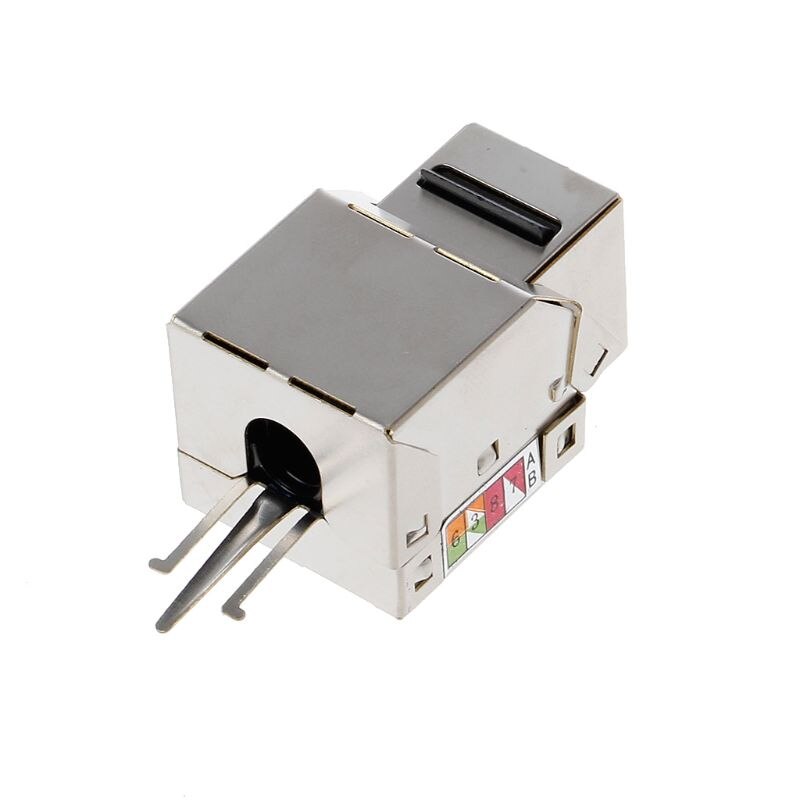1Pc RJ45 Keystone Cat6 Shielded FTP Copper Alloy UTP Network Module Keystone Jack Network Connector Adapter Information Socket
