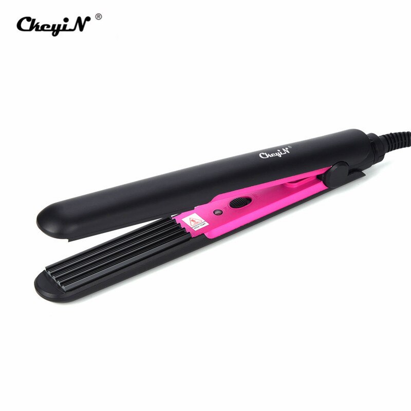 Plancha de pelo corrugado para cabello rizador crimpadora plancha de maíz plancha plana plancha de maíz permanente herramienta de estilismo termostático 49