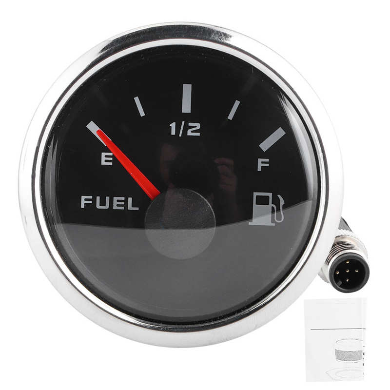 52mm Fuel level Gauge NMEA2000 Pointer Meter Instrument for Boats Yachts Pointer Fuel Level Gauge Stainless steel+ABS