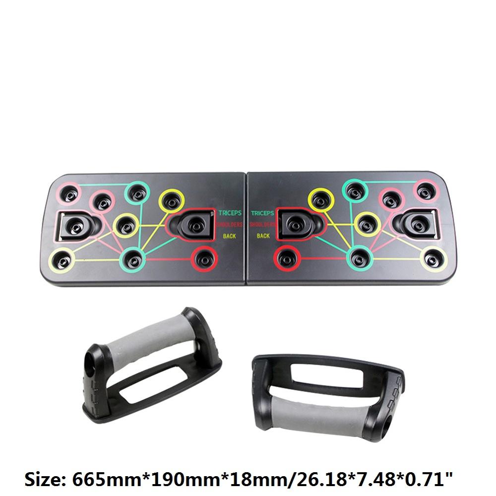 Fitness Exercise Tool 1 Set Push Up Rack Board 9 in 1 Body Building Board System Comprehensive Training Gym Body Training: type A