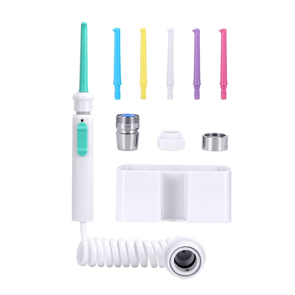 Azdent 6 dyser vandhane oral vanding vand tandtråd bærbar enkelt flere vandstråle spa oral vanding tænderensere: Default Title