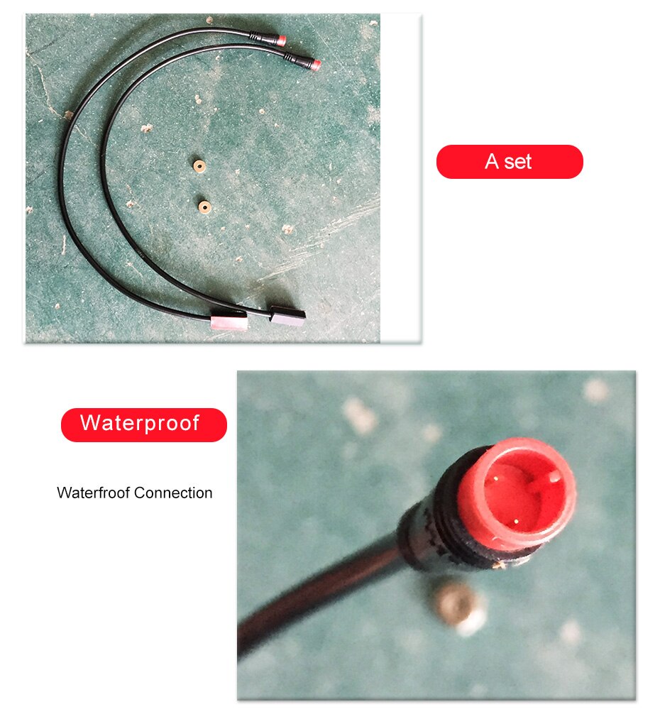 Electric Bike Brake Sensor Power Cut off Brake Lever Gear Shifter Combined Hydraulic Brake 2 Pin Waterproof Connector Plug