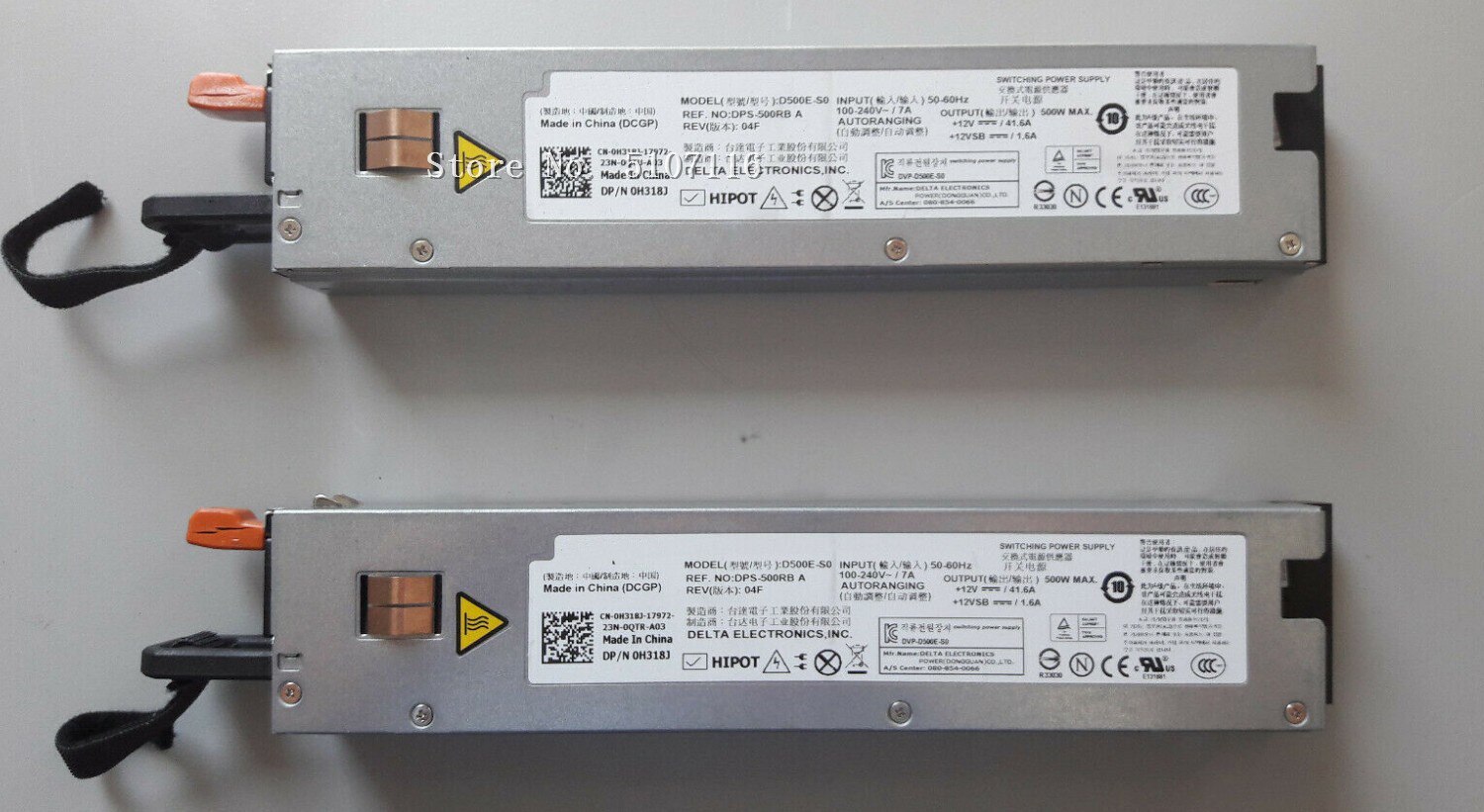 Pour R410 DPS-500RB Un D500E-S0 H318J 60FPK D500E-S0 060FPK 0H318J 500W alimentation Du Serveur