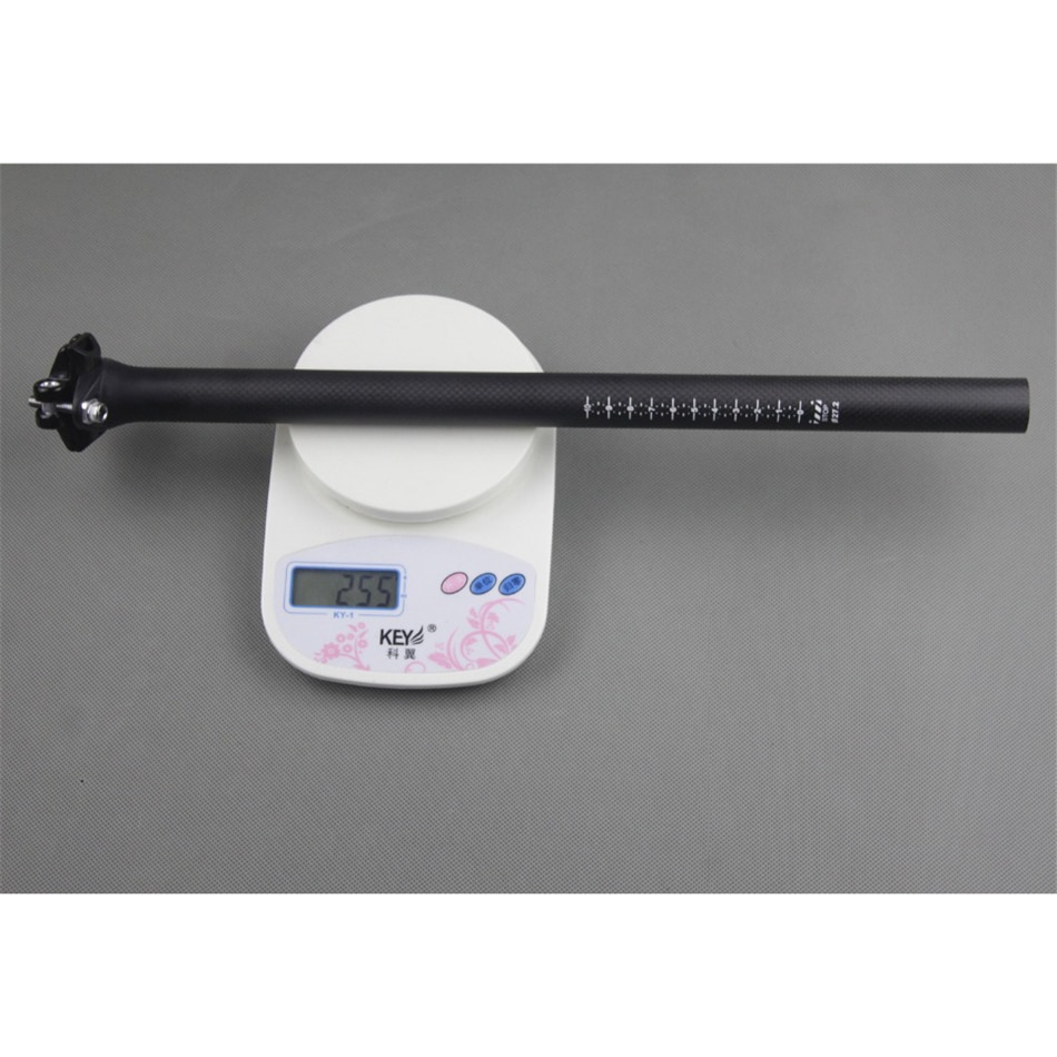 Hiilikuitu satulatolppa polkupyörän satulatolppa ei logoa mtb/road polkupyörän satulatolppa pyöräily bick satulan putki 27.2/30.8/31.6mm*350/400mm 3k matta