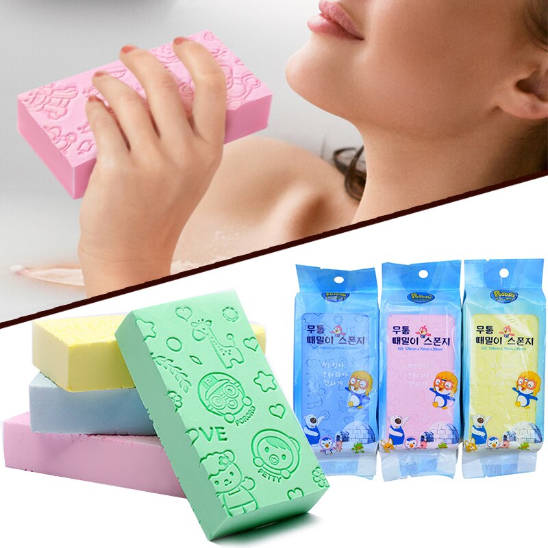 Bad svamp spets tryckt skrubb dusch baby bad skrubber exfolierande skönhet hudvård svamp ansiktsrengöring spa badboll 1pc