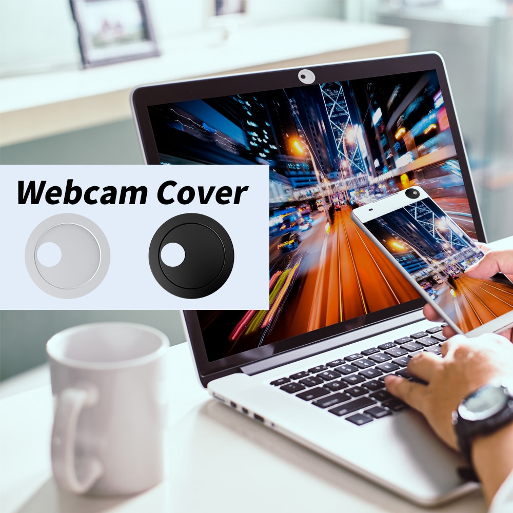 Rundt webcam dækning bærbar klistermærke mobiltelefon kamera dæksel ultratynde notebook cam cover privat lukker skyder til ipad macbook