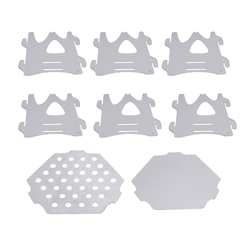 Estufas de leña de Camping ligeras plegables portátiles para exteriores, hornillo hexagonal de madera para acampar, para supervivencia al aire libre, Picnic