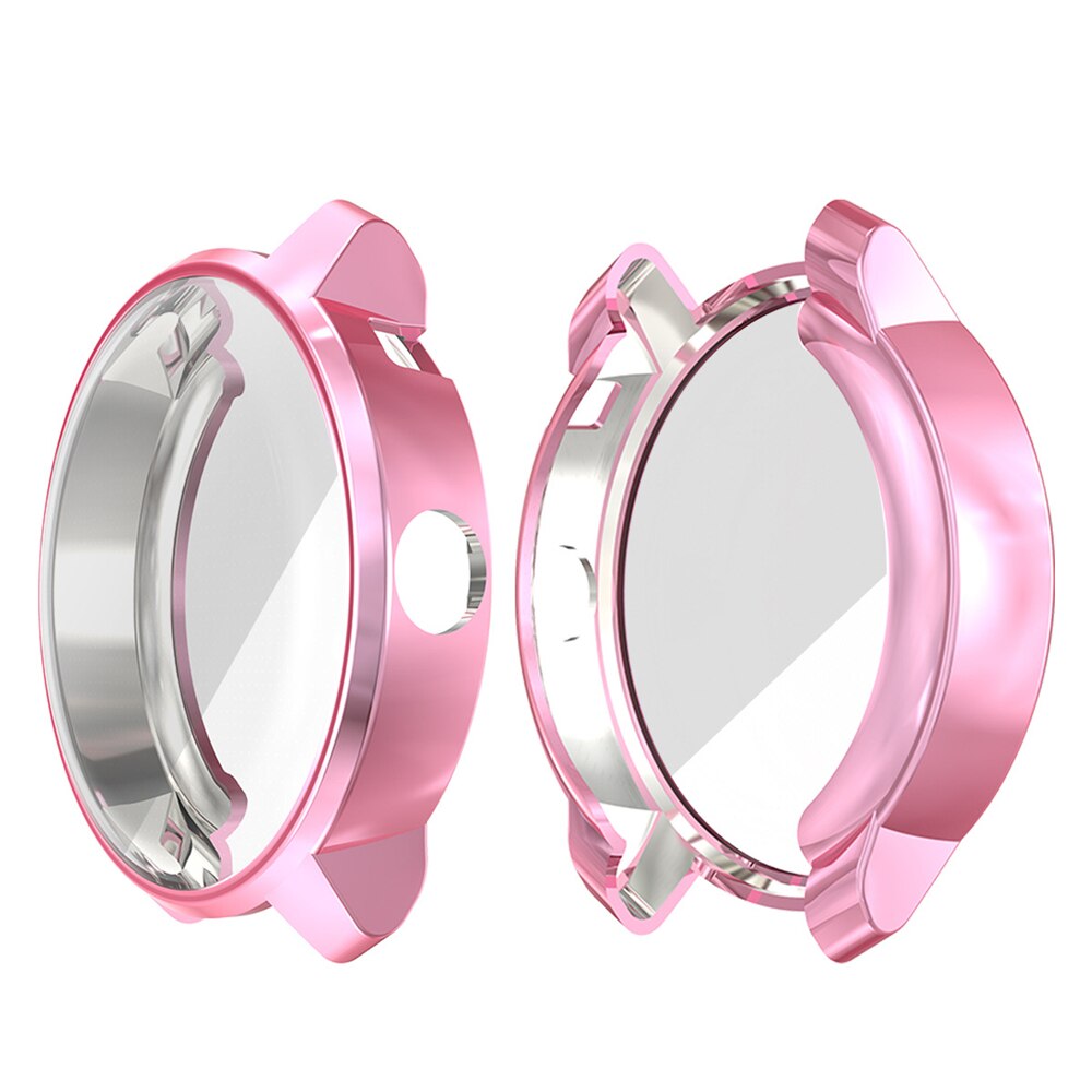 TPU Watch Protective Case for Garmin Vivoactive 3 3 Music Watch Case Ultra-Thin Watch Cover Frame Shell For Vivoactive3/3 Music: Rose pink / Vivoactive 3
