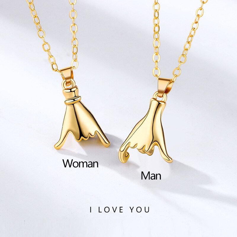 Charm Paar Ketting Voor Lover Pinky Swear Promise Hanger Collier Trouwdag Sieraden