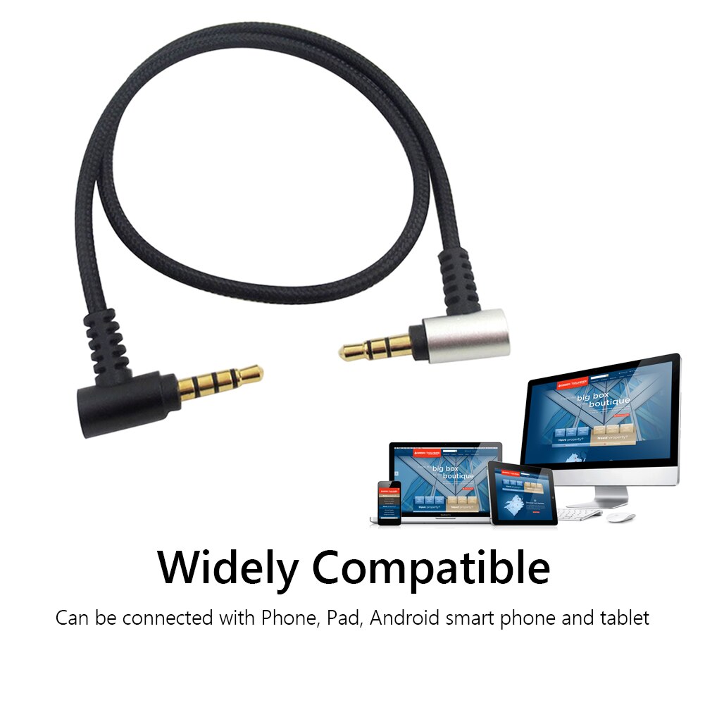 Smart Phone Microphone Cable Adapter 3.5mm TRS to TRRS for RODE Videomic Pro RODE VideoMic GO RODE Tablet Mic Cable Connect