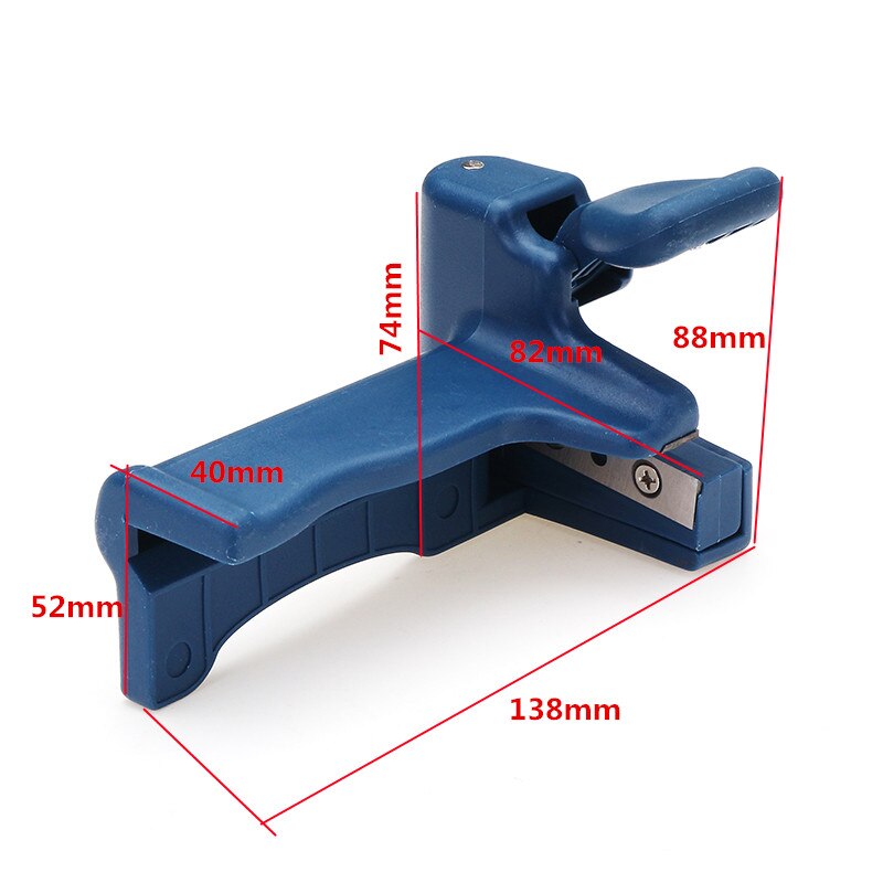 Drillpro 1pc 138x82x88mm Manual Edge Bending Cutter Woodworking Edge Cutter Trimming Tool With Spare Blade Set