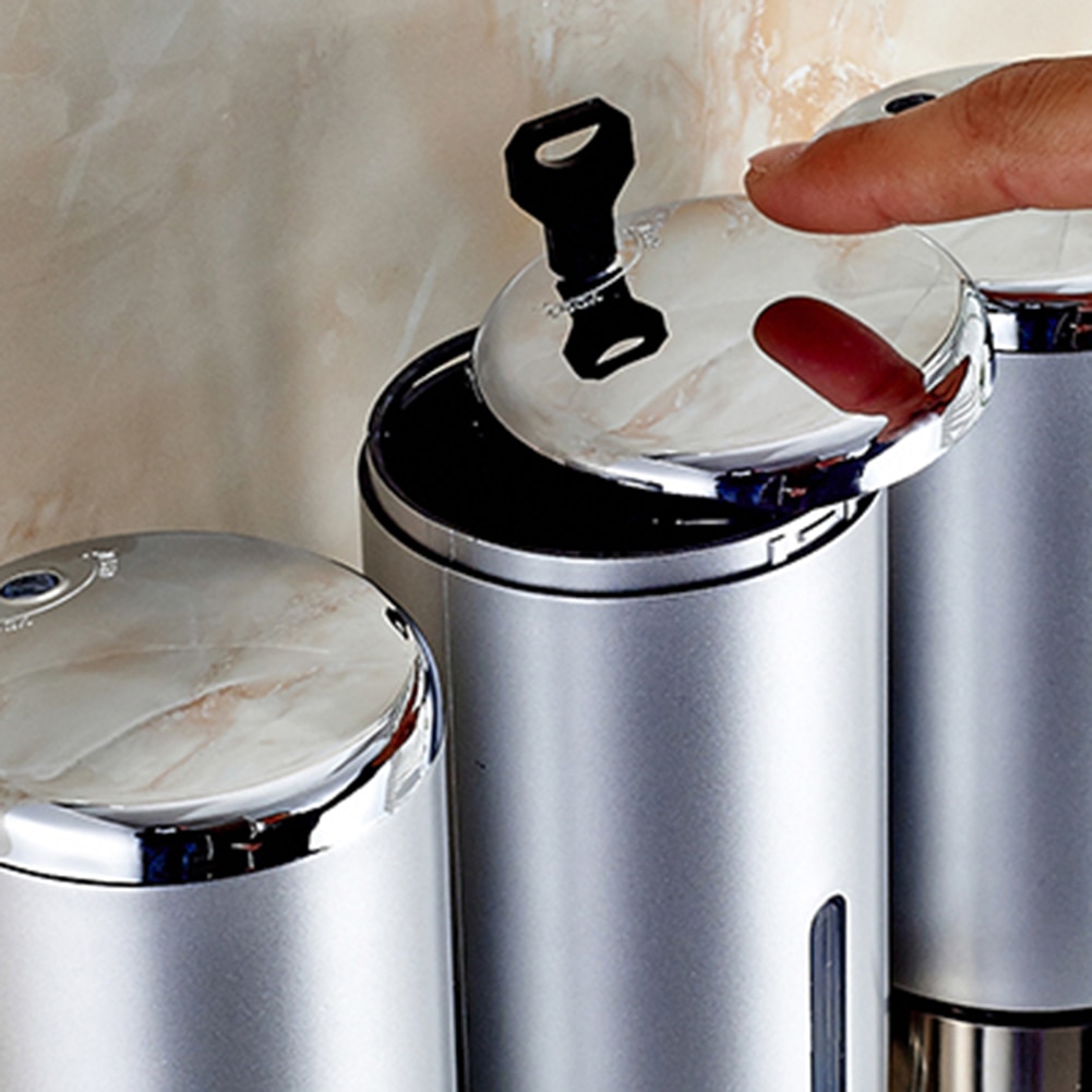 500ml 1/2/3 Bottle Liquid Soap Dispenser Wall Mounted Shower Body Lotion Plastic Detergent Shampoo Dispenser Bathroom Products