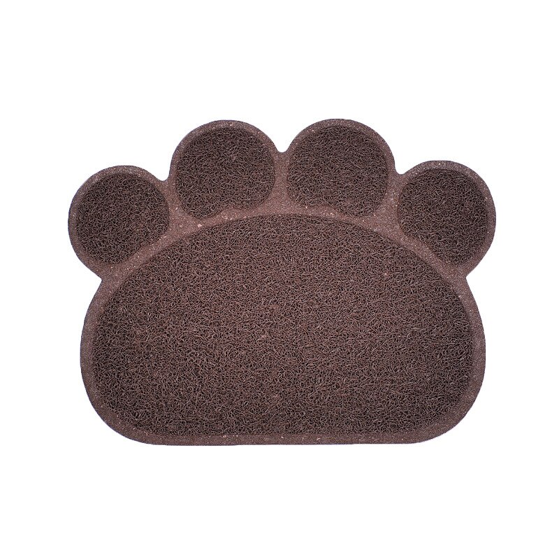 Waterdichte Huisdier Kattenbakvulling Mat Leuke Claw Vorm Voeden Pad Pvc Eenvoudige Reiniging Dubbele Laag Katten Wc Matten Voor Pet katten Supplies: 3