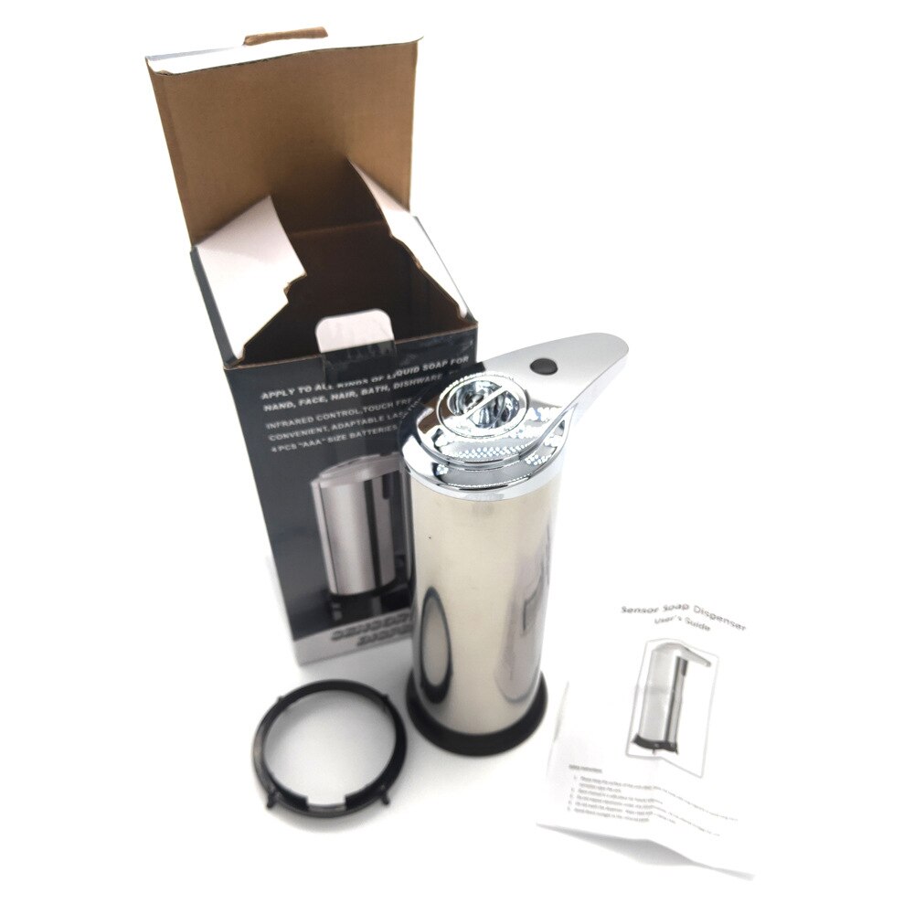 Automatic Sensor Soap Dispenser 304 Stainless Steel Infrared Sensor Hand Sanitizer Bottle Dispenser Touchless Soap Dispenser