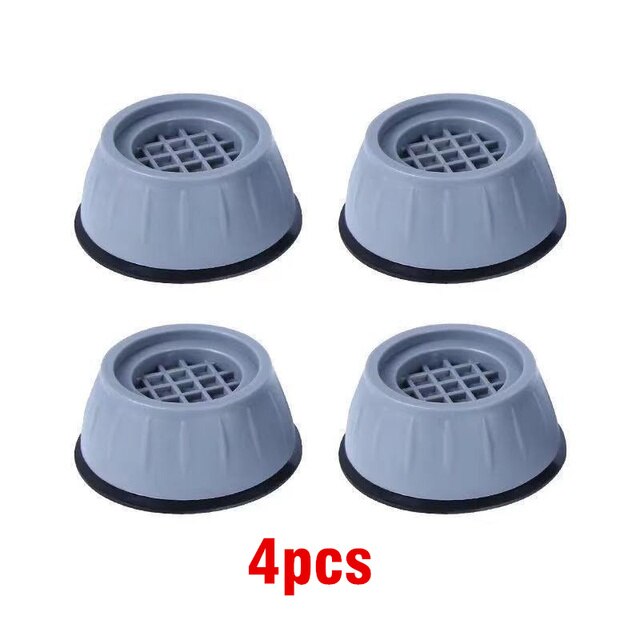 4PCS Anti Vibration Washing Machine Feet Pads Rubber Legs Silent Skid Raiser Mat for Washing Machine Support Refrigerator Base: 4pcs