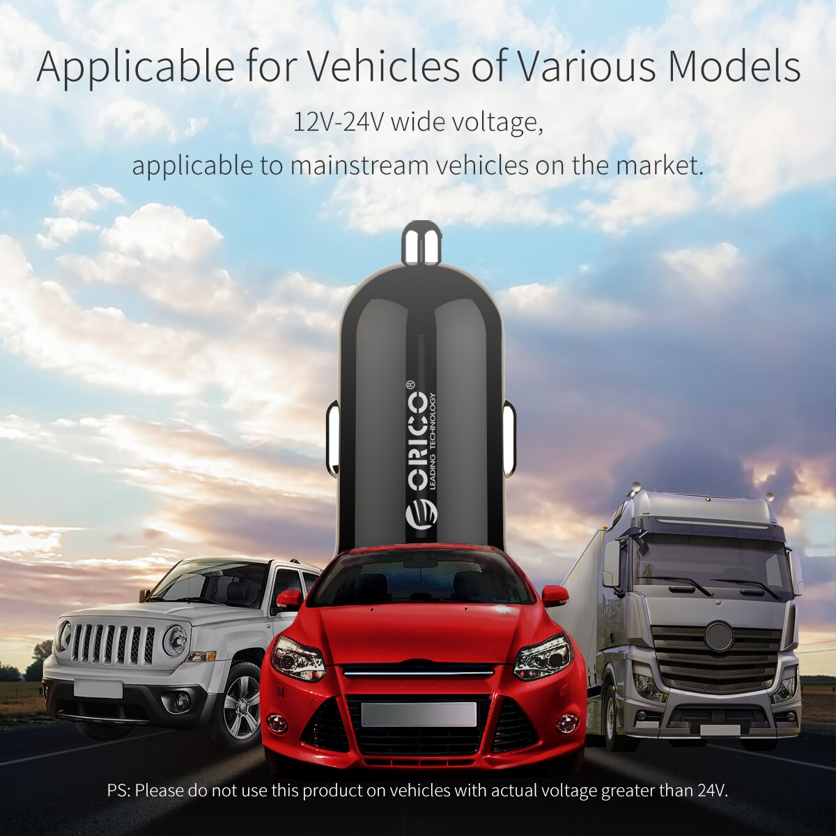 Orico 2 -port-usb-autoladegerät (5 v/ 2.1a ladestation) für iphone, samsung, xiaomi und tablets