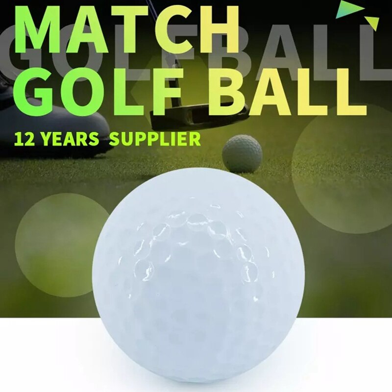 3 Pcs Wit Golfbal Drie Lagen Hoge Elastische Lange Afstand Golf Game Ball Indoor Praktijk Veiligheid elastische Bal
