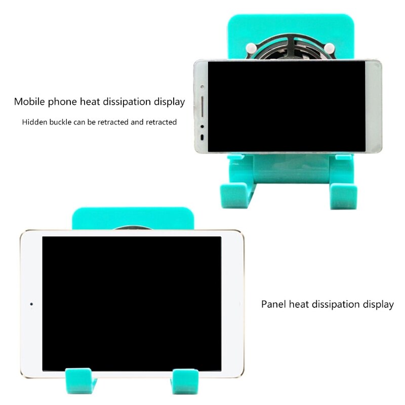 Personal USB Fan Smartphones Stand Holder Cell Phone Cooler Fan Cooling Pad Radiator Foldable