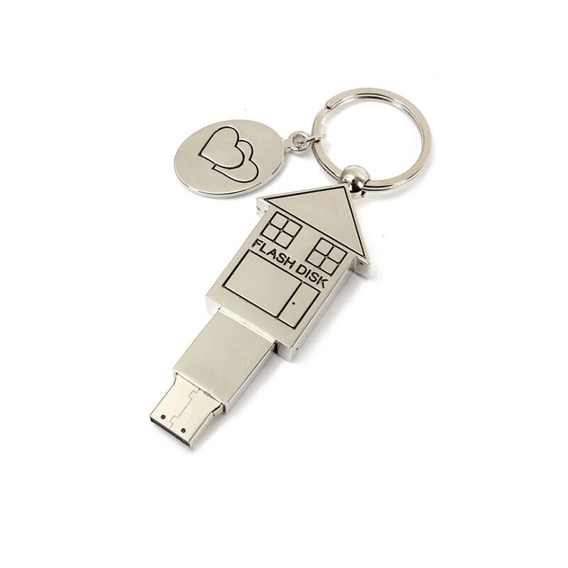 Pendrive de metal para casa, memoria usb de 64gb, 4gb, 8 gb, 16gb, 32gb, 128gb,