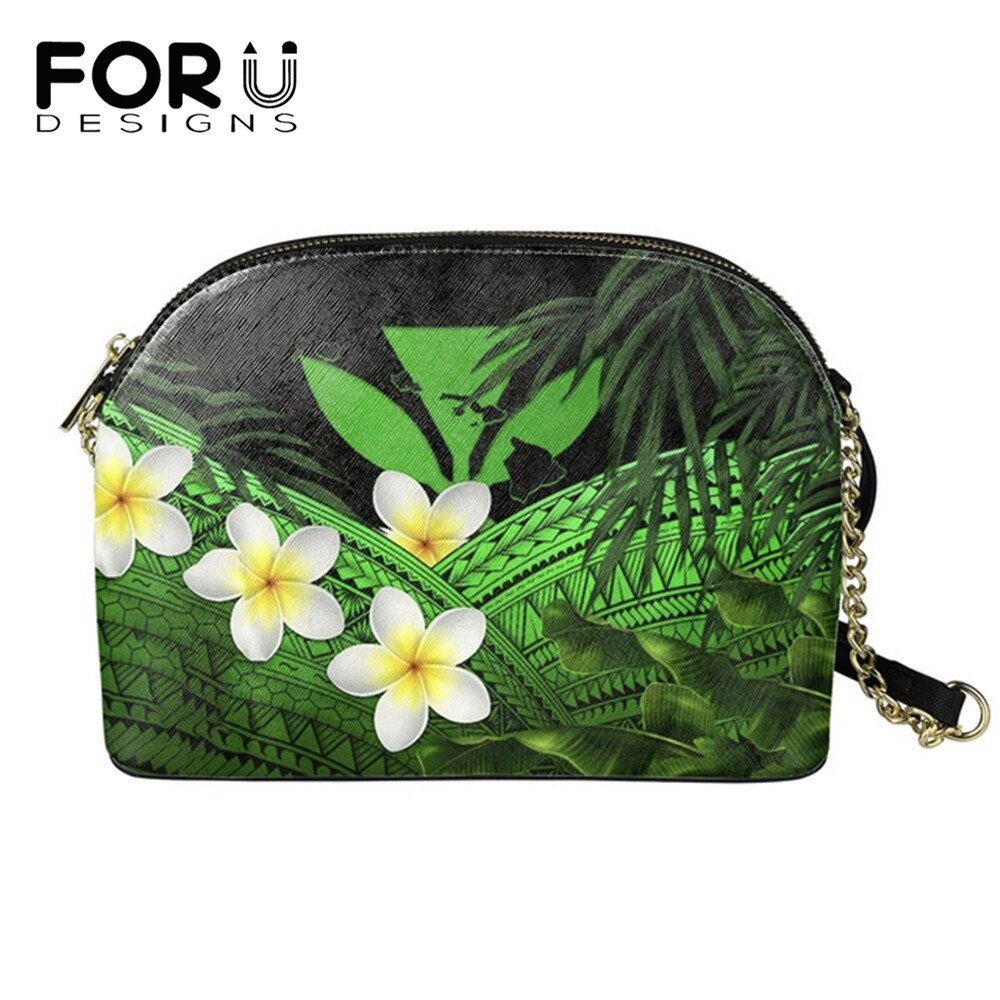 Forudesigns hibiscus dames messenger bag hawaii kanaka maoli polynesian plumeria design casual shell schoudertas voor dames mini