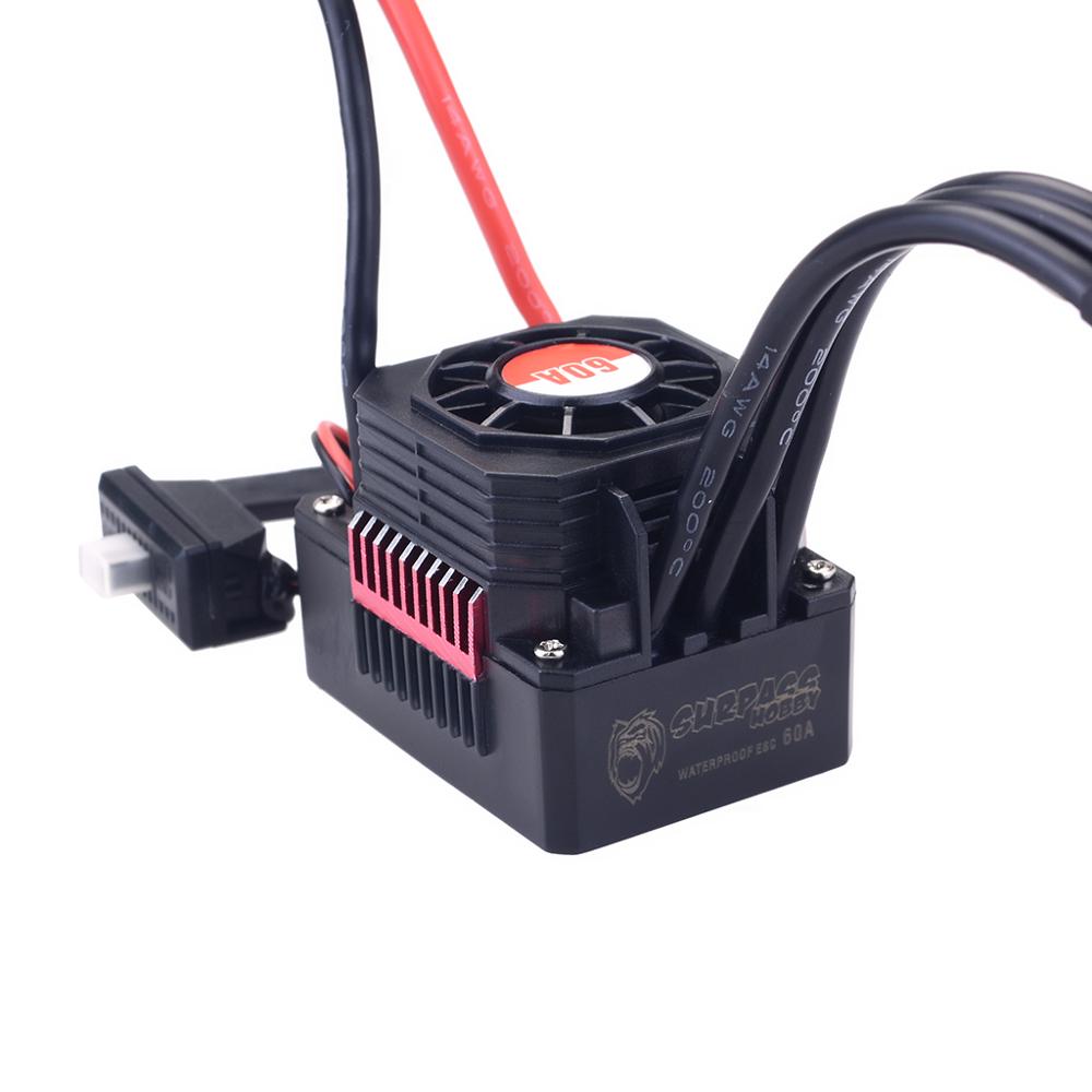 150A 120A Waterproof ESC KK Speed Controller 35A 45A 60A 80A for 1/8 1/10 1/12 RC Monster Redcat Volcano EPX Blackout XTE Buggy