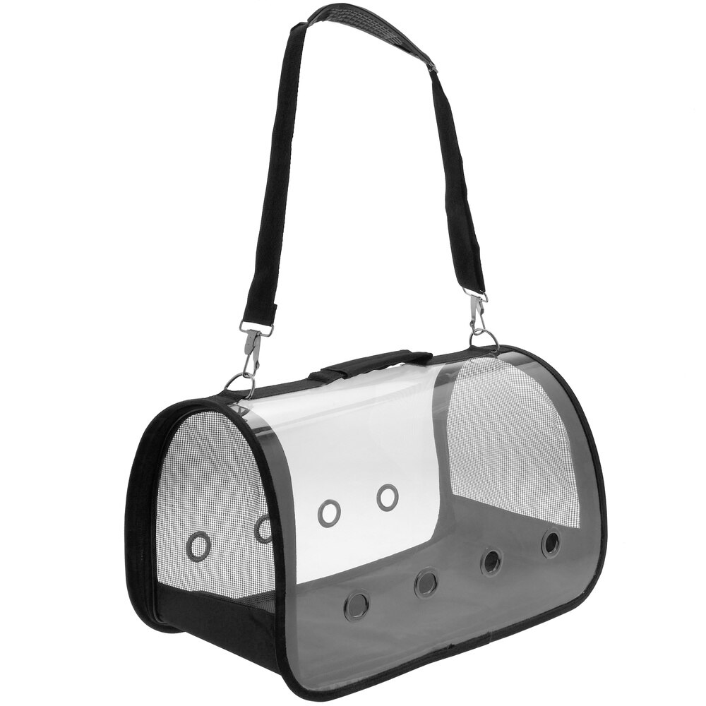 CityBAG - Maleta para transporte de mascotas gato y perro. Transportin de plástico transparente