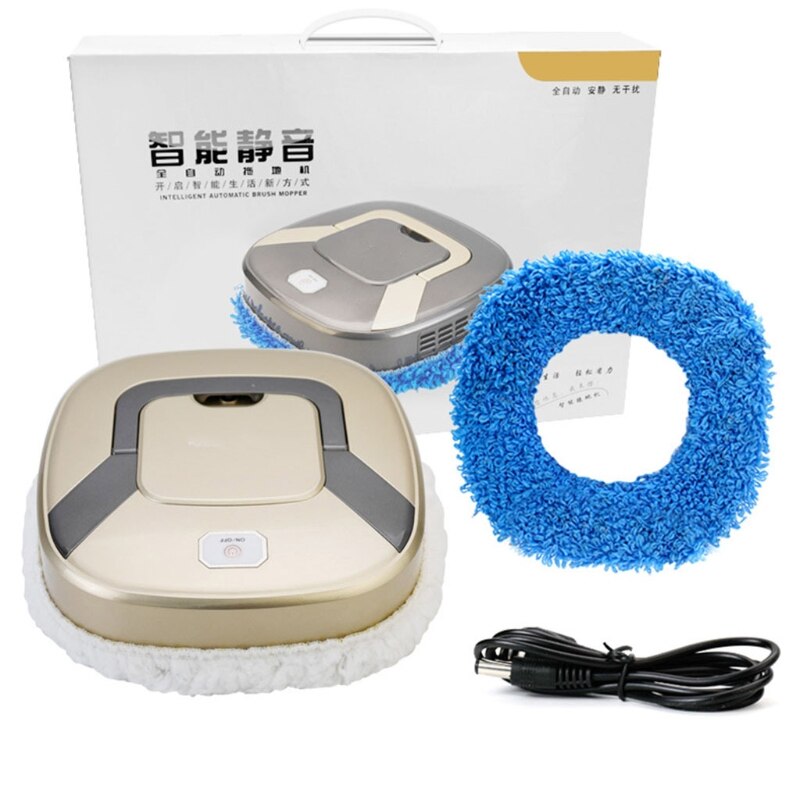 Intelligent Automatic Mopping Robot USB Charging Mute Vacuum Cleaner Dust Cleaning Sweeping Robot for Dry / Wet Floors Carpet: GD