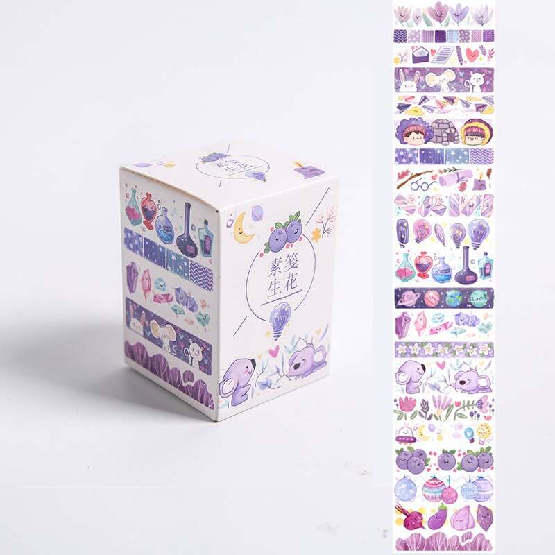 3 mètres 6.5cm de large Kawaii dessin animé animaux Washi papier ruban décoratif: Fresh flowers
