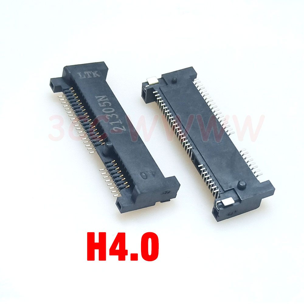 Conector MINI PCIE Msata ranura para enchufe PCI-E soporte de tarjeta de 52 pines H4.0MM H5.2 H5.6 H6.8 H-8 H9.0 para Notebook Mini PCIE 52P SMT SSD: Verde militar / 5-9 Unids