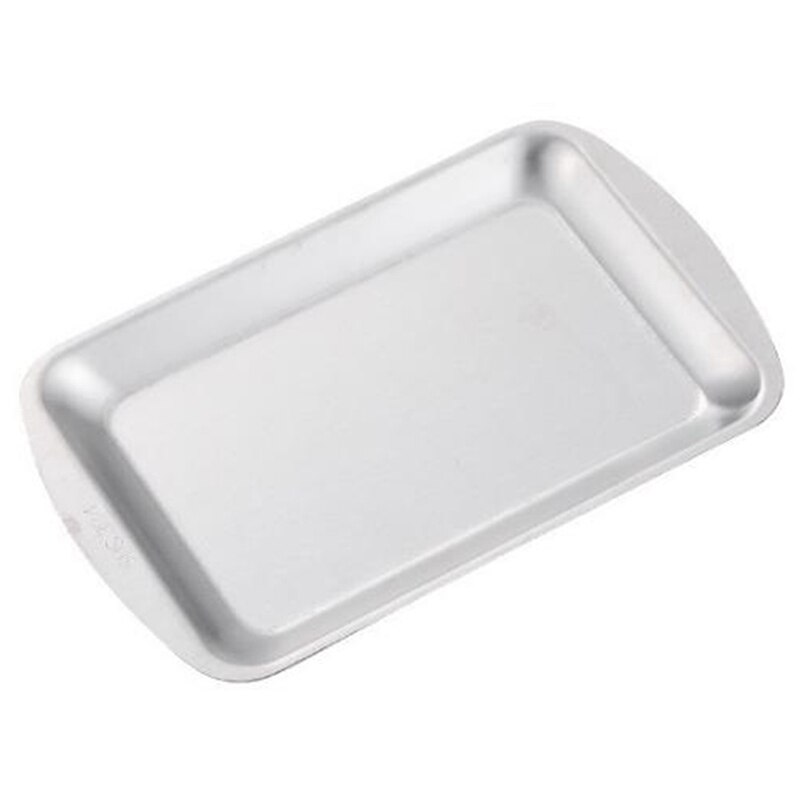 Dinner Plate 304 Stainless Steel Rectangular Plate Korean Barbecue Plate, Sushi Plate, Dessert Tray Storage Tray: white