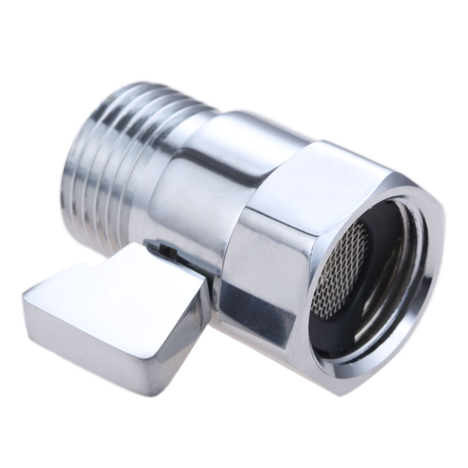 ABS Brass Flow Control Water Pressure Reducing Controller Hand Held Sprayer Head Shut Off Stop Switch For Shower Supply