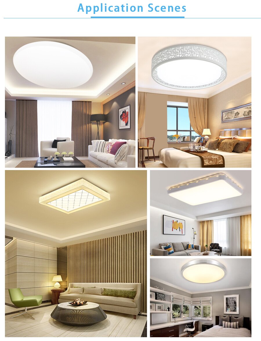 Plafond Lampen Verlichting Bron Strip LED Module Licht Plafond AC 220 V 230 V 32 W 40 W Plafond Verlichting voor woonkamer Home Verlichting