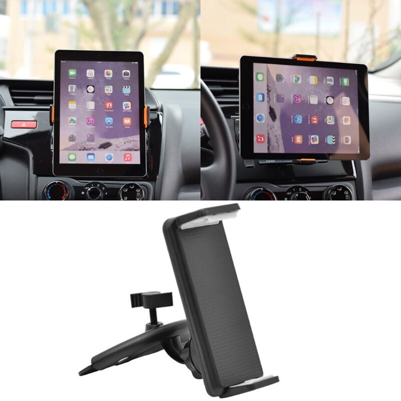 360 Rotatie Auto Cd Slot Mount Houder Stand Voor 4-11 Inch Smart Telefoon Tablet Pc 77UA