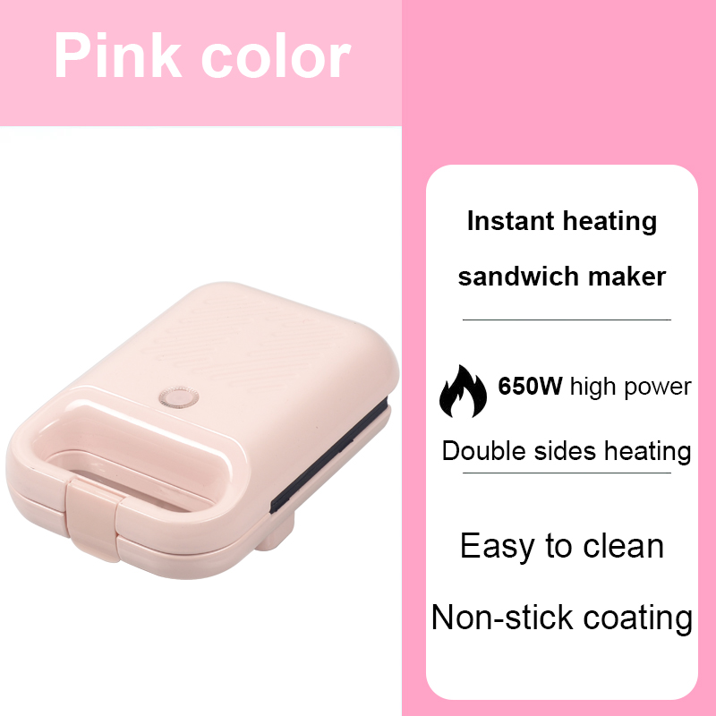 Bread Sandwich Maker Mini Light Food Muffin Breakfast Machine Eggs Omelette Baking Pan Pressure Toaster Grill Panini Oven Heater: Lavender / EU
