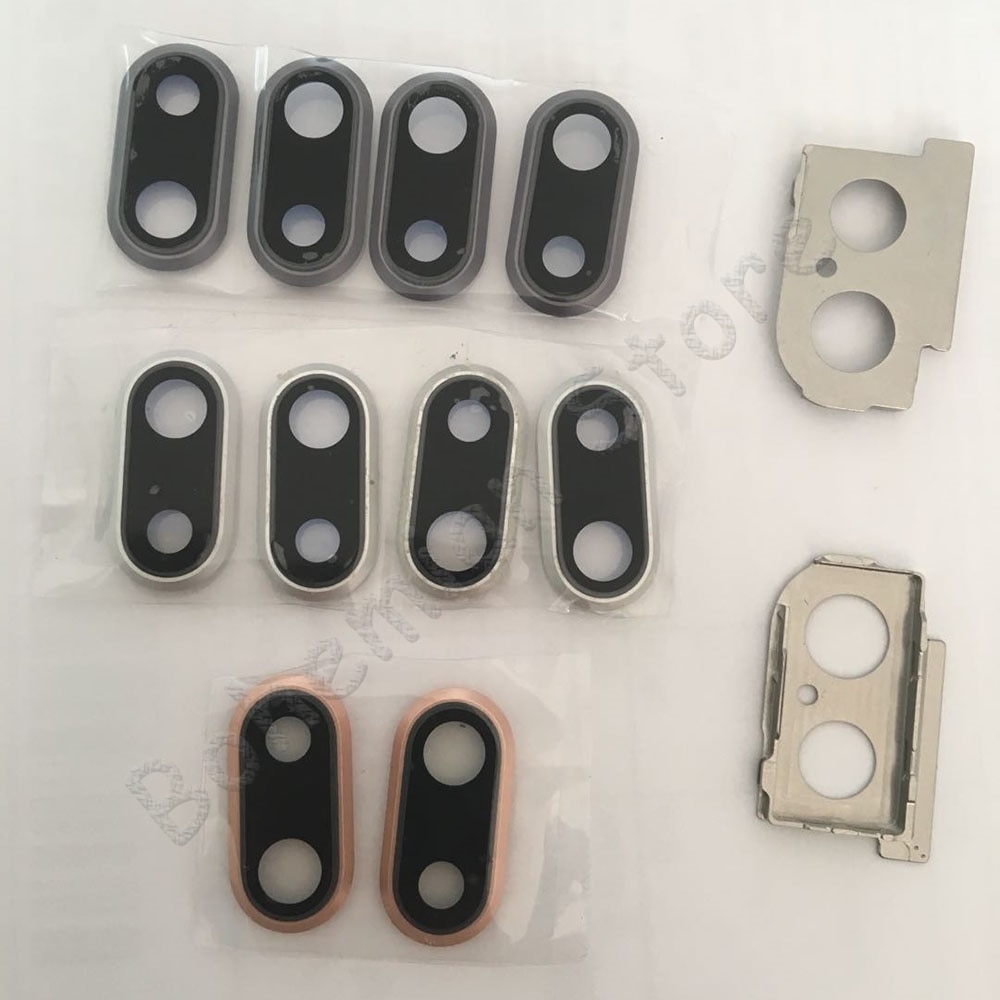 For iPhone X Xs Max XR Sapphire Crystal Back Rear Camera Glass Lens Ring Cover Original Spare Parts