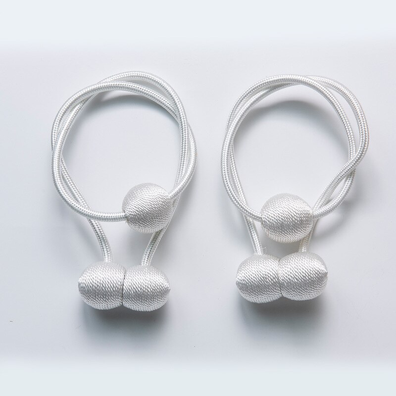 Magnetiska gardinbindningar klämmor legering stickmönster slipsspännen klämmor gardinbindningsring baksidor med kulmagnet