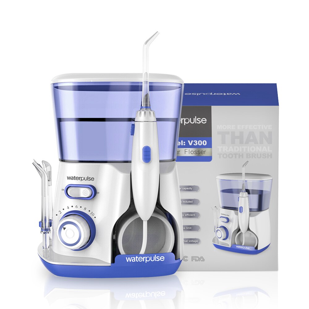 Irrigateur buccal, hydropulseur, nettoyeur de dents, buses d'irrigation à usage domestique, boîte de rangement, cure de dents, buse à Jet d'eau, 800ML