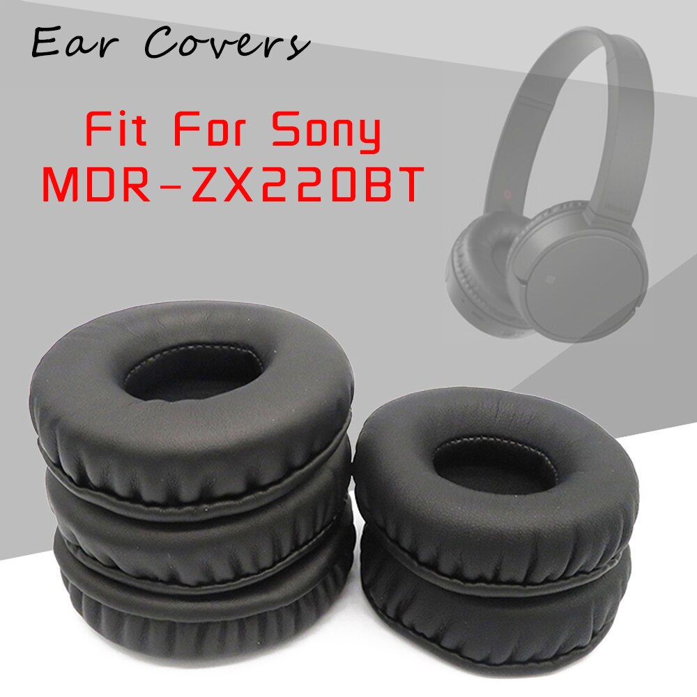 Coussinets d'oreille en cuir PU pour Sony MDR ZX220BT, oreillettes de remplacement pour casque d'écoute
